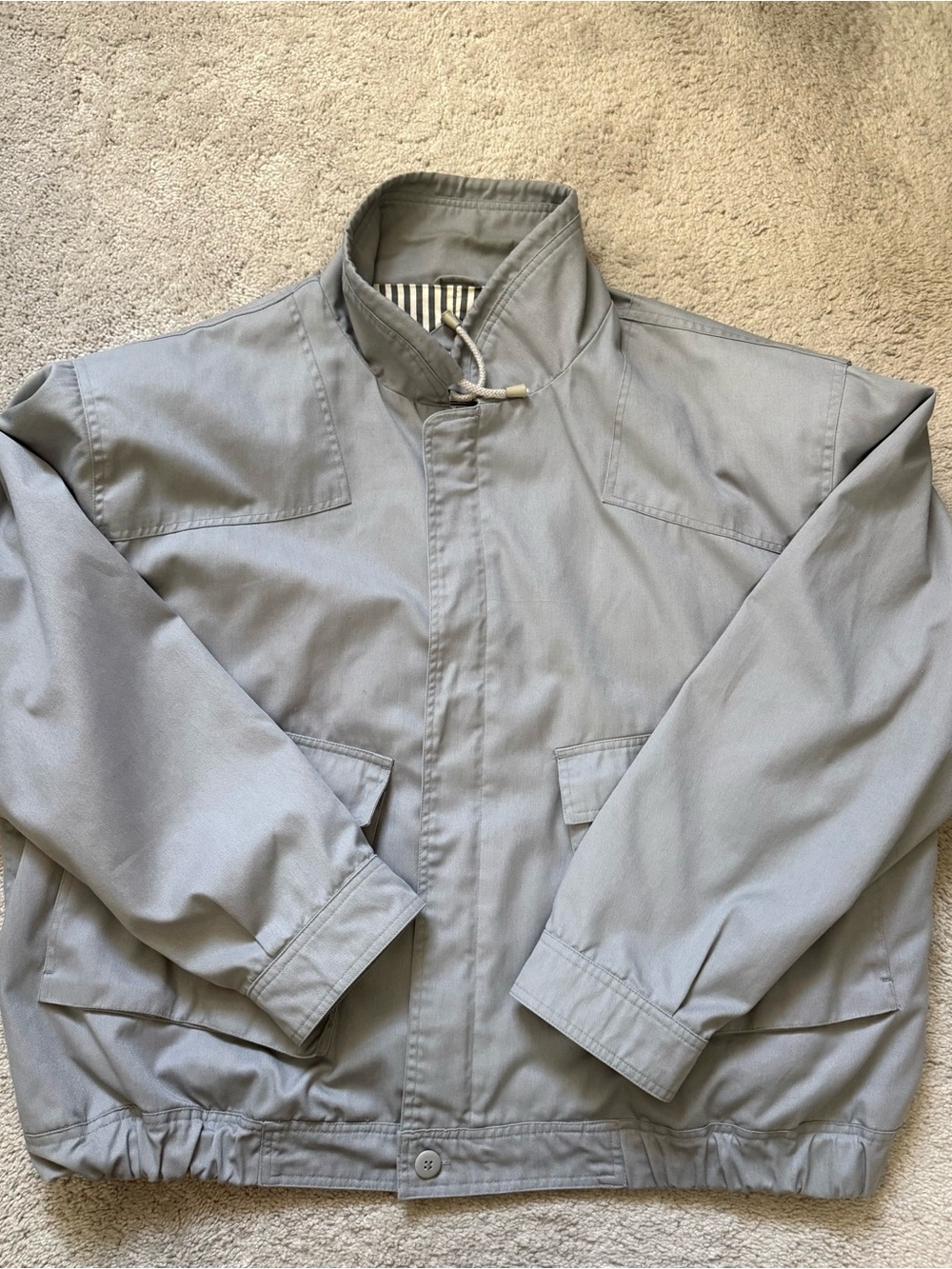 Hardy Amies Light Gray Men's Shirt Jacket